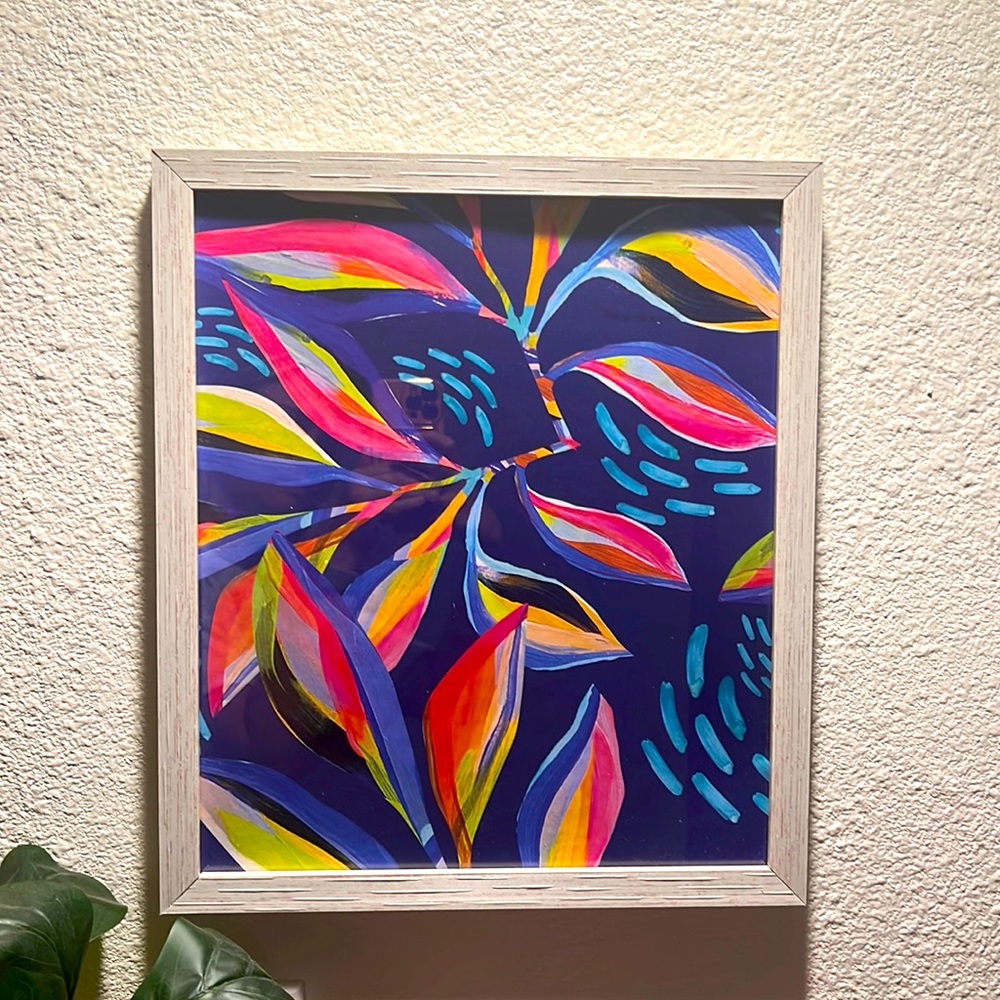 Colorful floral art
